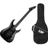 LTD MH10KIT-BLK PACK GUITARE ELECTRIQUE NOIRE + HOUSSE