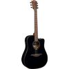LAG T118DCE-BLK "TRAMONTANE" GUITARE FOLK ELECTRO DREADNOUGHT NOIRE