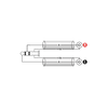 KLOTZ AY7-0100 CABLE MINI JACK TRS/ 2 RCA CONTACT OR 1m