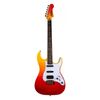 JET JS600TRS GUITARE ELECTRIQUE TYPE STRATOCASTER TRANSPARENT RED