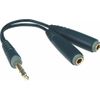 KLOTZ AYB-1 ADAPTATEUR REPARTITION CASQUE 1 JACK MALE /2 JACK FEMELLE