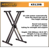 HERCULES KS120B SUPPORT CLAVIER DOUBLE X