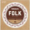 D'ADDARIO EJ34 "FOLK NYLON" JEU DE CORDES NYLON NOIRE GUITARE FOLK