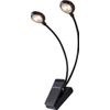ROLAND LCL-15W LAMPE DE PUPITRE 2 TETES FLEXIBLES - 2 x 2 LEDs WARM