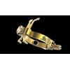 JLV LIGATURE SAXOPHONE ALTO LAITON BROSSE POUR BEC EBONITE