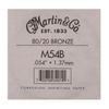 MARTIN 054 CORDE FOLK BRONZE 80/20 .054"