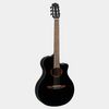 YAMAHA NTX1 BL GUITARE CLASSIQUE ELECTRO PAN COUPE NOIRE
