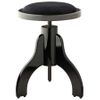 STAGG PS35 BKP VBK TABOURET PIANO NOIR BRILLANT - VELOUR NOIR