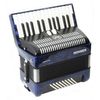 HOHNER BRAVO II 48 SILENT KEY ACCORDEON PIANO 48 BASSES BLEU +HOUSSE