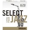 D'ADDARIO ORGANIC SELECT JAZZ "FILED" ANCHES SAXOPHONE ALTO 3 MEDIUM