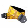 RIGHTON STRAPS GOLDROSES-OR COURROIE GUITARE TISSU MOTIF GOLD & ROSES