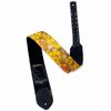 RIGHTON STRAPS GOLDROSES-OR COURROIE GUITARE TISSU MOTIF GOLD & ROSES