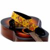 RIGHTON STRAPS GOLDROSES-OR COURROIE GUITARE TISSU MOTIF GOLD & ROSES