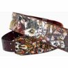 RIGHTON STRAPS LADYLUCK-BR COURROIE GUITARE TISSU MOTIF LADY LUCK