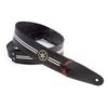 YAMAHA RIGRACEIVO "RACE BLACK&IVORY" COURROIE GUITARE CUIR VEGAN NOIR