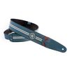 YAMAHA RIGRACETEA "RACE TEAL" COURROIE GUITARE CUIR VEGAN BLEU