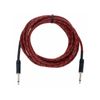 GROOVIT CABLE JACK MONO / JACK DROIT MONO TRESSÉ NOIR & ROUGE - 3m