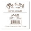 MARTIN 042 CORDE FOLK BRONZE 80/20 .042"