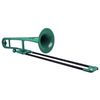 PBONE TROMBONE EN RESINE ABS VERT avec housse et embouchure