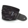 DUNLOP D3810GY COURROIE NYLON MOTIF CAMOUFLAGE NOIR ET GRIS