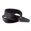 RIGHTON STRAPS SANDOKAN-BK COURROIE GUITARE CUIR VEGAN NOIR