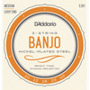D'ADDARIO EJ61 JEU CORDES BANJO 5 CORDES - Tirant : medium