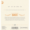 D'ADDARIO EJ61 JEU CORDES BANJO 5 CORDES - Tirant : medium