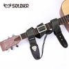 SOLDIER 131001 COURROIE GUITARE LUXE JEAN TISSÉ VERT