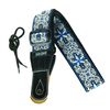 SOLDIER 134A COURROIE GUITARE JACQUARD COTON TISSÉ BLEU