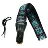 SOLDIER 134B COURROIE GUITARE JACQUARD COTON TISSÉ TURQUOISE