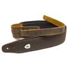 SOLDIER GL025N COURROIE GUITARE CUIR VINTAGE MATELASSÉ MARRON