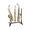 HERCULES DS538B SUPPORT 2 SAXOS + 3 CONES (soprano/flûte/clarinette)