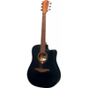 LAG T70DCE-BLS "TRAMONTANE" GUITARE FOLK ELECTRO DREAD. BLACK SATIN