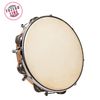 FUZEAU TAMBOURIN 25 CM PEAU NATURELLE + VIS + CYMBALETTES REF.000590