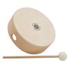 FUZEAU TAMBOURIN BOIS DIAM.16CM X H5,5 + MAILLOCHE FEUTRE REF 070788