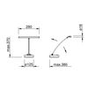 JAHN LAMPE PIANO 4032 ARTICULE RONDO - LED - LAITON MAT LED