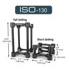 ISOACOUSTICS ISO130 SUPPORT ENCEINTE ISOLANT PETIT FORMAT - Lot de 2