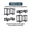 ISOACOUSTICS ISO130 SUPPORT ENCEINTE ISOLANT PETIT FORMAT - Lot de 2