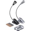 K&M 12289 PACK DE 2 LAMPES 6 LEDs POUR PUPITRE - Avec clip magnétique