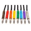 HOSA TTS-830 CABLES DE PATCH TRS - 6.35mm - 30cm (8PCS)