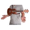 RIGHTON STRAPS UKEDHOOK-BR COURROIE UKULELE TEXTILE BRUN