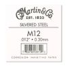 MARTIN 012 CORDE FOLK ACIER PLEIN .012"