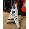 MAYBACH JETWING M VINTAGE WHITE AGED GUITARE "FLYING V" BLANCHE