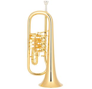 MIRAPHONE 25 1101A100 BUGLE A PALETTE AURIFIE - Avec étui