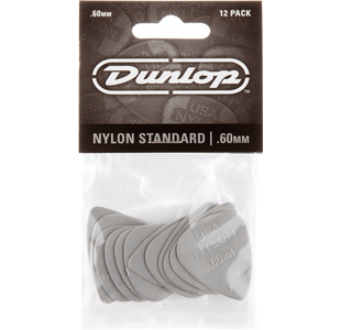 DUNLOP 44P60 NYLON STANDARD PLAYER'S PACK DE 12 MEDIATORS 0,60mm