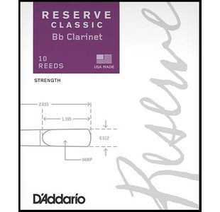D'ADDARIO ORGANIC RESERVE CLASSIC ANCHES CLARINETTE SIB 3