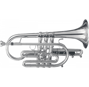 GETZEN 800S "ETERNA" CORNET SIB ARGENTÉE avec étui et emb.