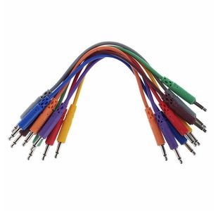 HOSA CMM-815 CABLES DE PATCH TS - 15cm ( 8PCS)