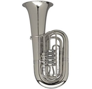 MELTON 197/2 "ORIGINAL" TUBA SIB 5/4 4 PALETTES ARGENTÉ