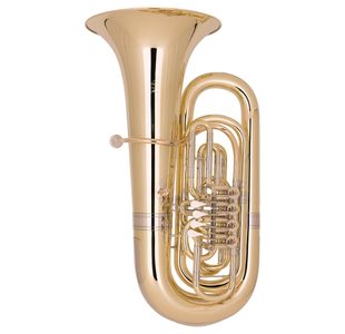MIRAPHONE 495 "HAGEN" TUBA 4/4 SIB 4 PALETTES CUIVRE ROSE + Housse
